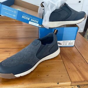 Nunn Bush Men's Dark Blue Slip-On Loafers